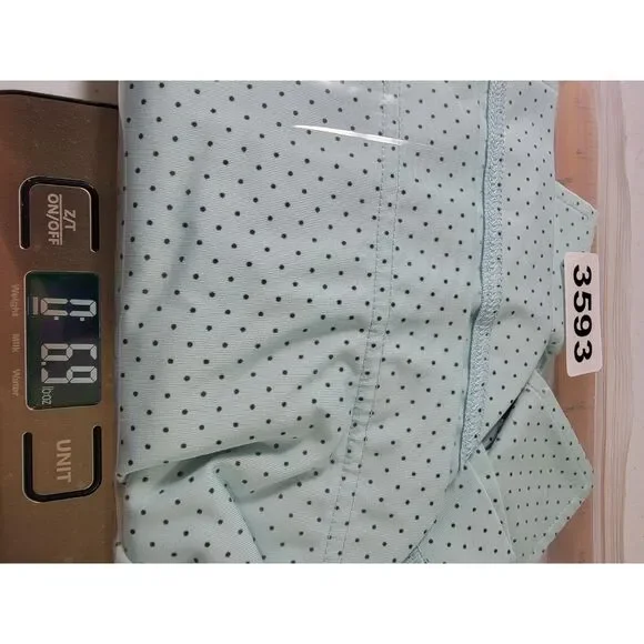 Men's FootJoy Teal Polka Dot Polo Shirt - Small - Picture 7 of 7